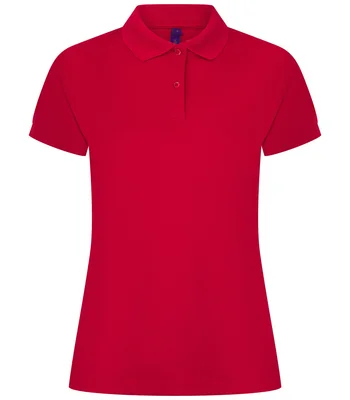 Henbury Henbury Ladies Coolplus® Wicking Piqué Polo Shirt in CSR