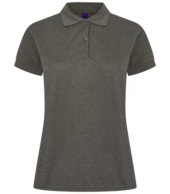Henbury Henbury Ladies Coolplus® Wicking Piqué Polo Shirt in HCH