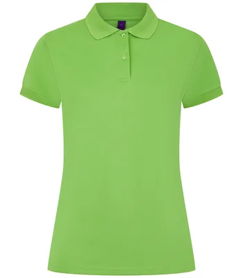 Henbury Henbury Ladies Coolplus® Wicking Piqué Polo Shirt in LIM