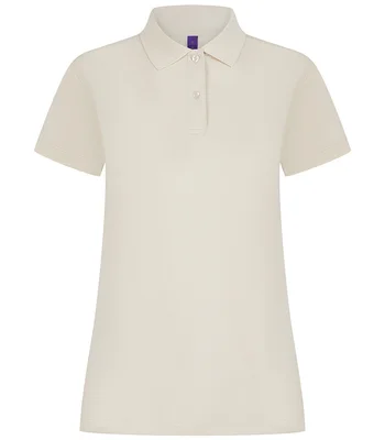 Henbury Henbury Ladies Coolplus® Wicking Piqué Polo Shirt in NAT