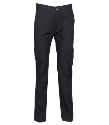 Henbury Henbury 65/35 Flat Fronted Chino Trousers in NAV