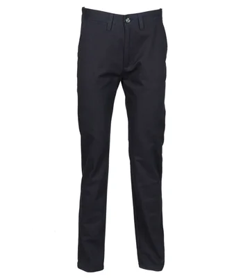 Henbury Henbury Ladies 65/35 Flat Fronted Chino Trousers in NAV