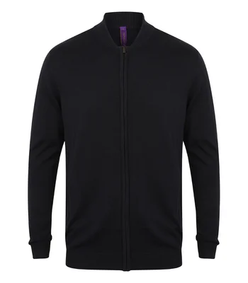 Henbury Henbury Unisex Zip Through Cardigan in NAV