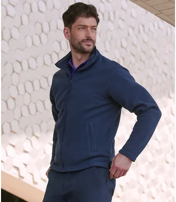 Henbury Henbury Micro Fleece Jacket in NAV
