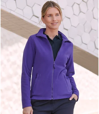 Henbury Henbury Ladies Micro Fleece Jacket in PUR