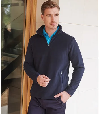 Henbury Henbury Zip Neck Micro Fleece in NAV