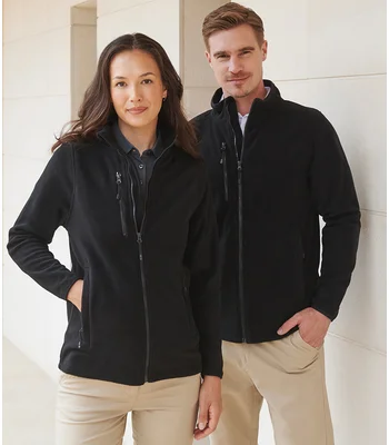 Henbury Henbury Recycled Polyester Micro Fleece Jacket in BLK
