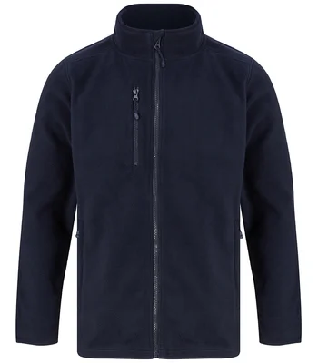 Henbury Henbury Recycled Polyester Micro Fleece Jacket in NAV