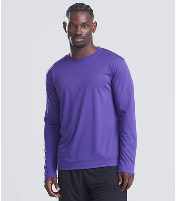 Just Cool AWDis Cool Long Sleeve Wicking T-Shirt in ROY