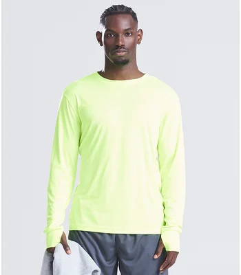 Just Cool AWDis Cool Long Sleeve Active T-Shirt in FNA