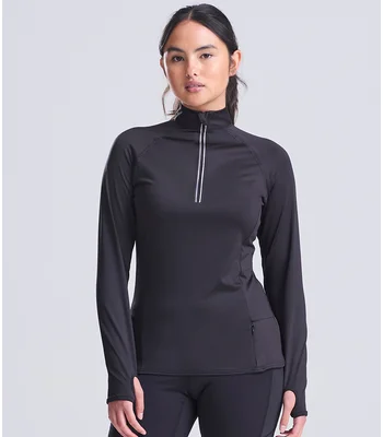 Just Cool AWDis Ladies Cool-Flex™ Half Zip Top in JBK