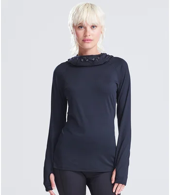 Just Cool AWDis Ladies Cool Cowl Neck Top in JBK