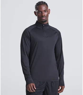 Just Cool AWDis Lightweight Active 1/4 Zip Top in JBK