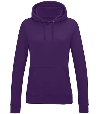 Just Hoods AWDis Ladies College Hoodie in PUR