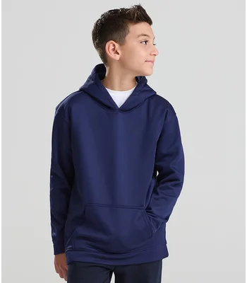 Just Hoods AWDis Kids Sports Polyester Hoodie in JBK