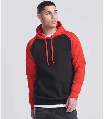 Just Hoods AWDis Baseball Hoodie in JB/GO