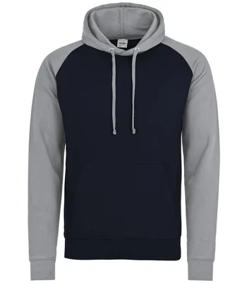 Just Hoods AWDis Baseball Hoodie in JB/GO
