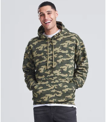 Just Hoods AWDis Camo Hoodie in GNC
