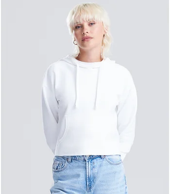 Just Hoods AWDis Ladies Cropped Hoodie in JBK