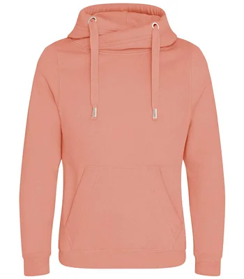 Just Hoods AWDis Cross Neck Hoodie in DYP