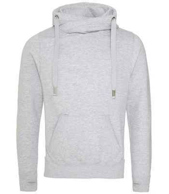 Just Hoods AWDis Cross Neck Hoodie in HEA
