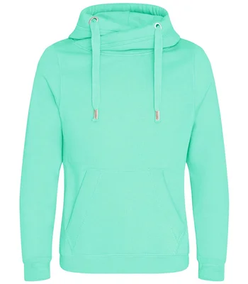 Just Hoods AWDis Cross Neck Hoodie in PPM