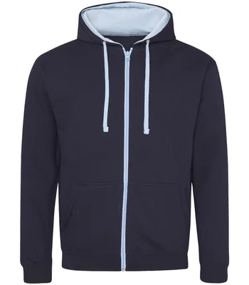 Just Hoods AWDis Varsity Zoodie in JB/OR