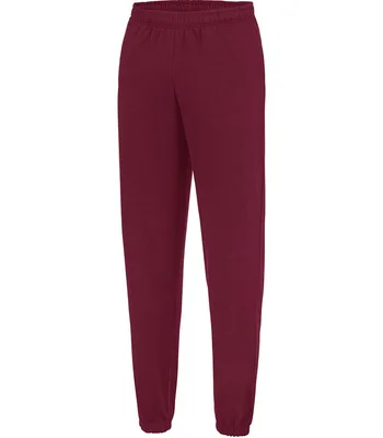 Just Hoods AWDis College Cuffed Jog Pants in BUR