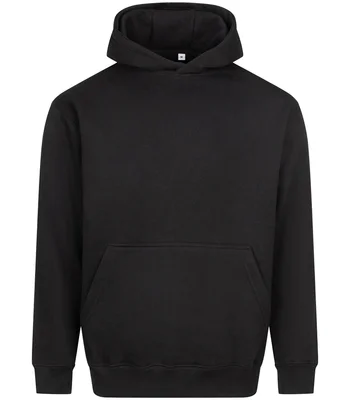 Just Hoods AWDis Vision Heavyweight Hoodie in Deep Black