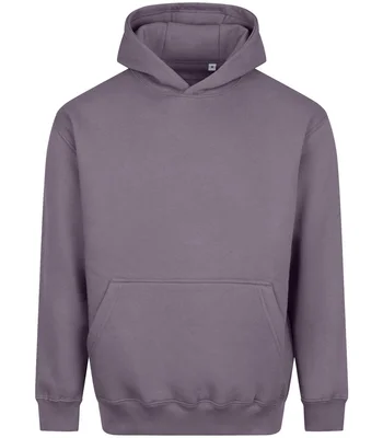 Just Hoods AWDis Vision Heavyweight Hoodie in Dusty Lilac