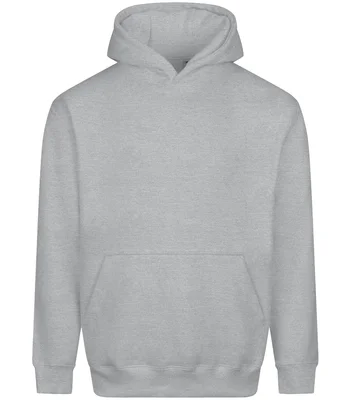 Just Hoods AWDis Vision Heavyweight Hoodie in Heather Grey