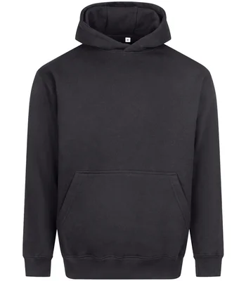 Just Hoods AWDis Vision Heavyweight Hoodie in Solid Charcoal