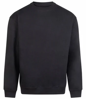 Just Hoods AWDis Vision Heavyweight Sweatshirt in Deep Black