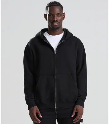 Just Hoods AWDis Vision Heavyweight Zoodie in Deep Black