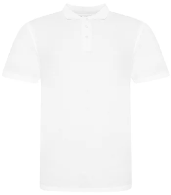 Just Polos AWDis The 100 Cotton Piqué Polo Shirt in WHI
