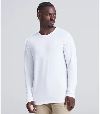 Just Ts AWDis Long Sleeve Tri-Blend T-Shirt in SWH