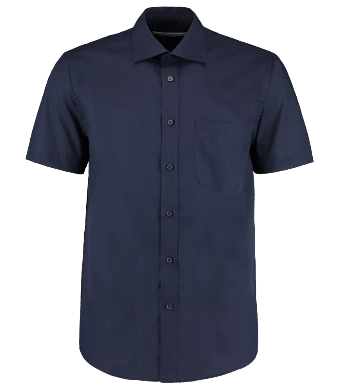 Kustom Kit Kustom Kit Short Sleeve Classic Fit Business Shirt in DKN