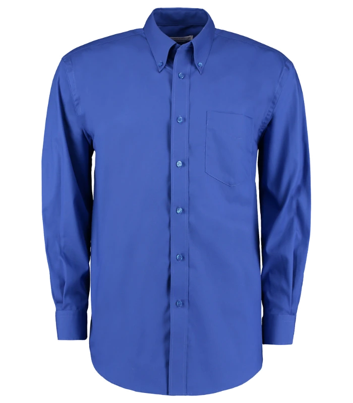 Kustom Kit Kustom Kit Premium Long Sleeve Classic Fit Oxford Shirt in ROY