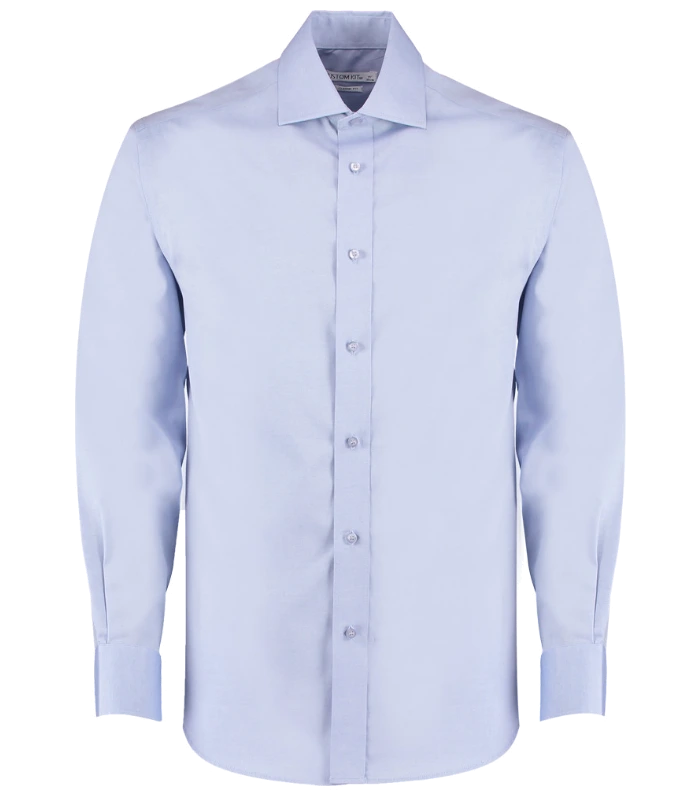 Kustom Kit Kustom Kit Premium Long Sleeve Classic Fit Oxford Shirt in LBL