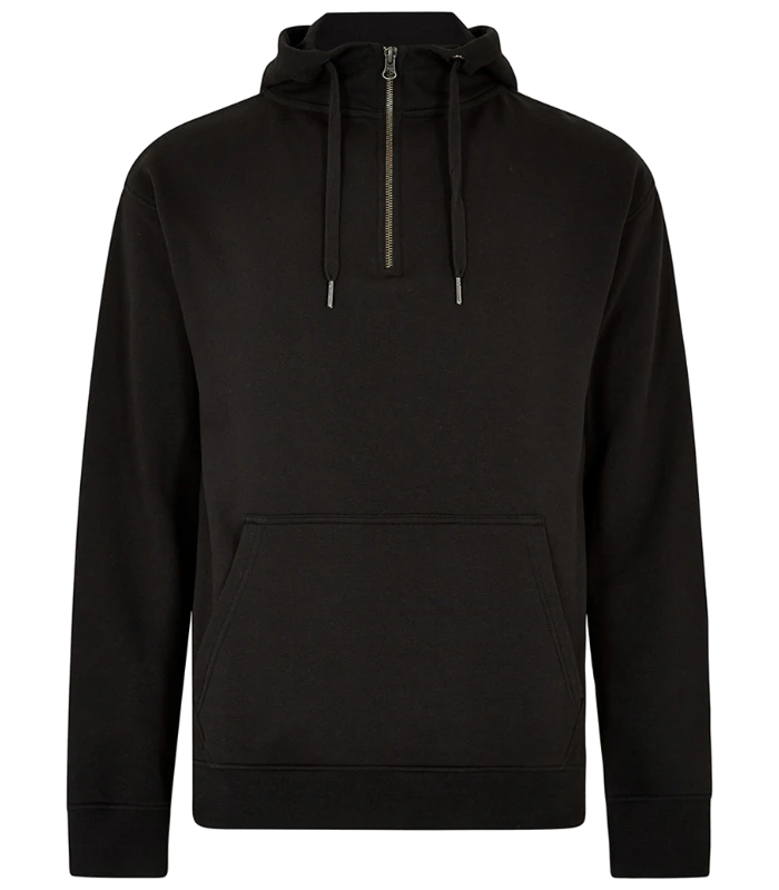 Kustom Kit Kustom Kit 1/4 Zip Hoodie in BLK