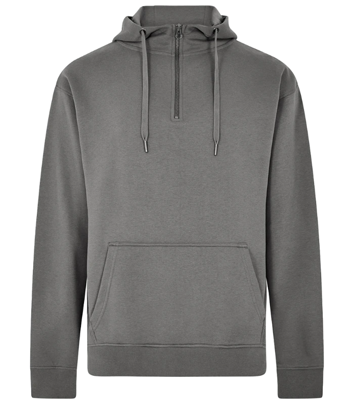 Kustom Kit Kustom Kit 1/4 Zip Hoodie in DGY