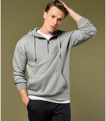 Kustom Kit Kustom Kit 1/4 Zip Hoodie in BLK