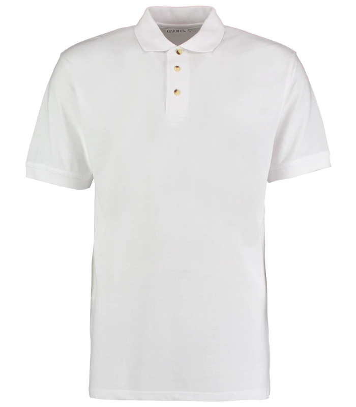 Kustom Kit Kustom Kit Workwear Piqué Polo Shirt in WHI
