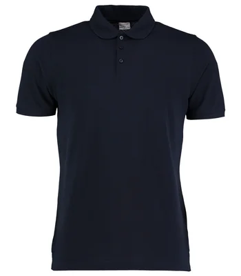 Kustom Kit Kustom Kit Klassic Heavy Slim Fit Piqué Polo Shirt in NAV