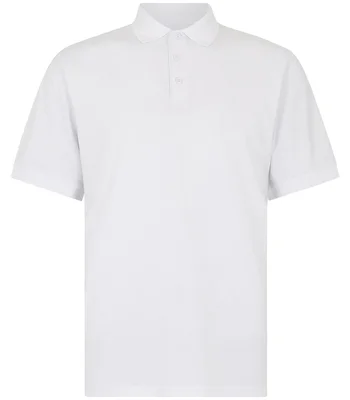 Kustom Kit Kustom Kit Regular Fit Superwash® 60°C Jersey Polo Shirt in WHI