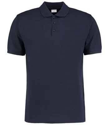 Kustom Kit Kustom Kit Klassic Slim Fit Poly/Cotton Piqué Polo Shirt in NAV
