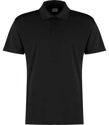 Kustom Kit Kustom Kit Cooltex® Plus Micro Mesh Polo Shirt in BLK