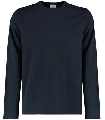 Kustom Kit Kustom Kit Long Sleeve Fashion Fit Superwash® 60°C T-Shirt in NAV