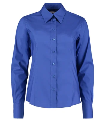 Kustom Kit Kustom Kit Ladies Premium Long Sleeve Tailored Oxford Shirt in ROY