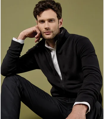 Kustom Kit Kustom Kit Corporate Micro Fleece Jacket in BLK
